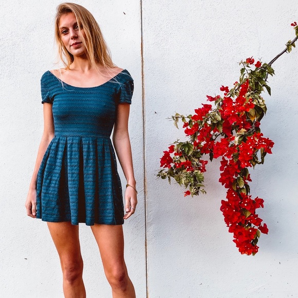 Dark Blue Sun Dress - Picture 2 of 3